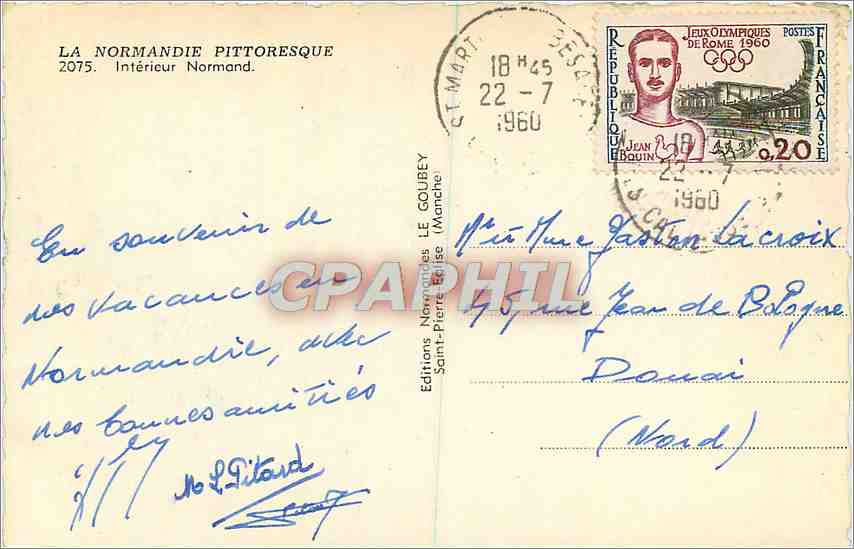 CPM La Normandie Pittoresque Interieur Normand  — Rückseite