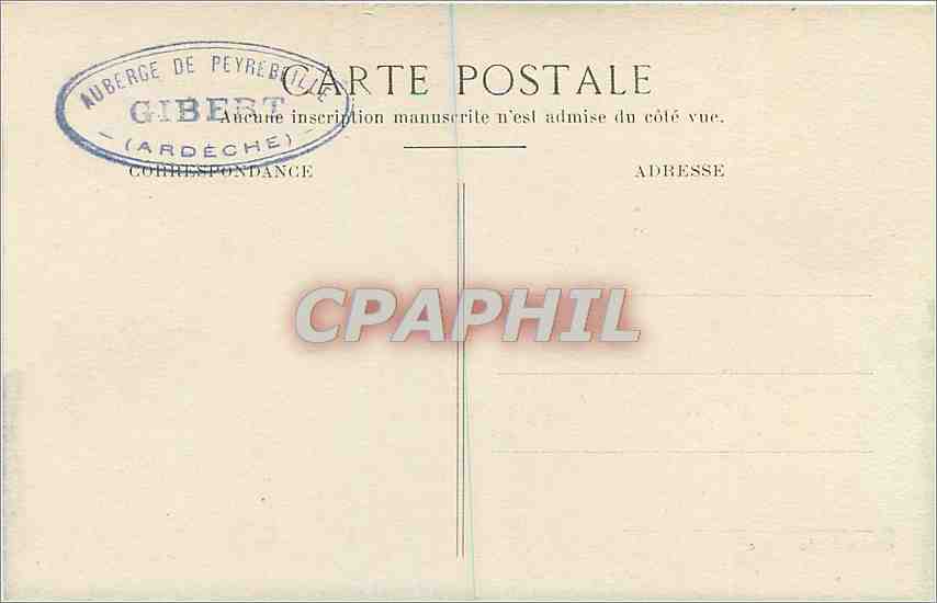 CPA Auberge Sanglante de Peyrebeille Ardeche  — Rückseite