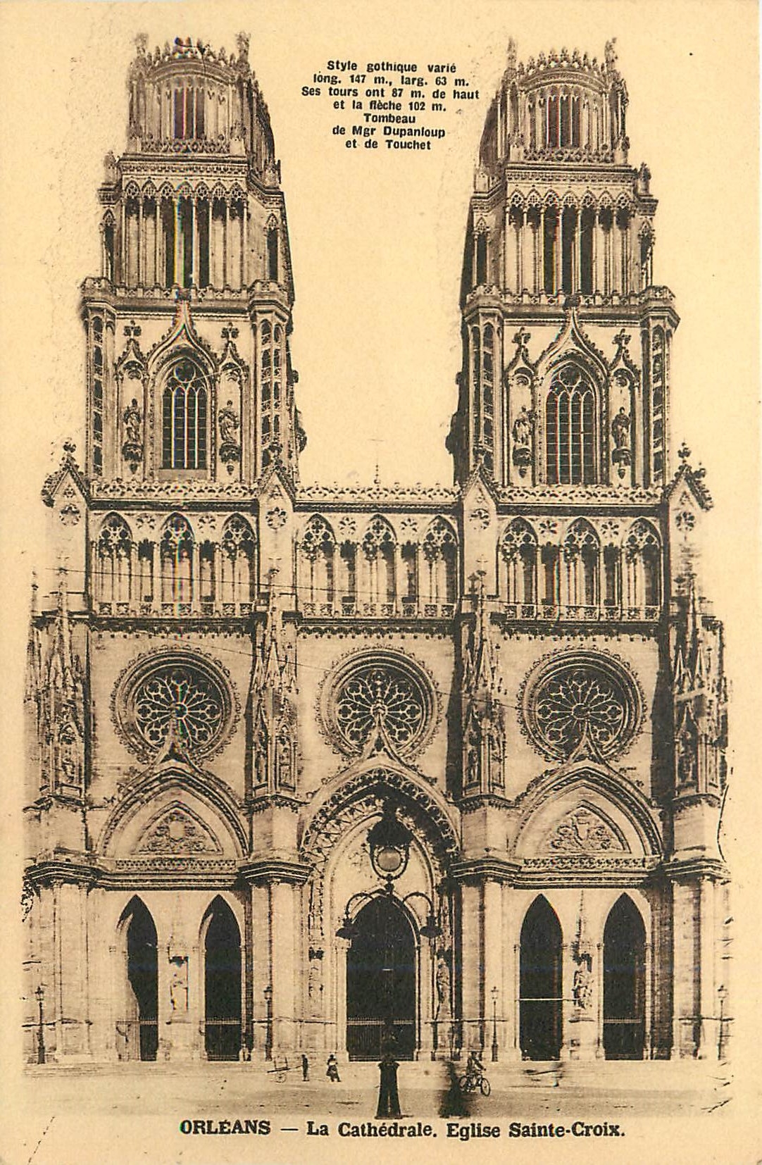 CPA Orleans La Cathedrale Eglise Sainte Croix 