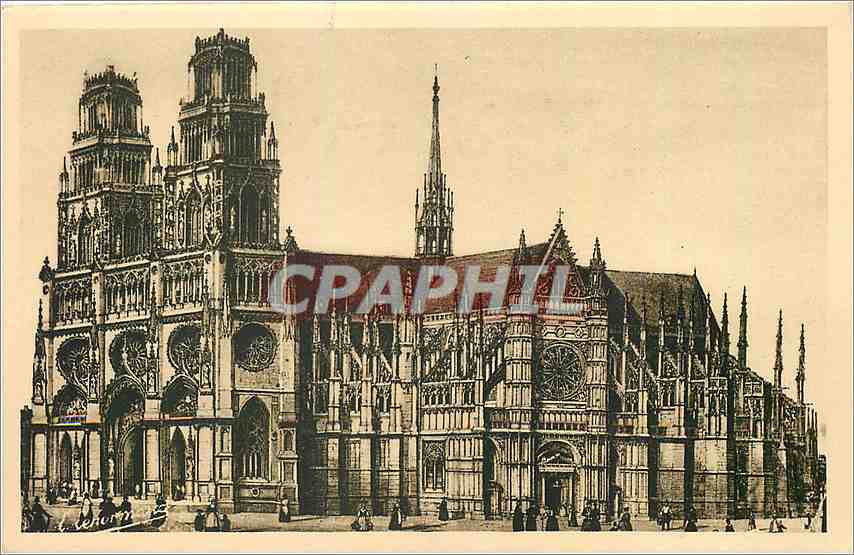 CPA Orleans La Cathedrale Sainte Croix 