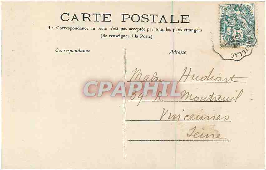 CPA Le Lioran L'Alagnon au Tunnel  — Rückseite