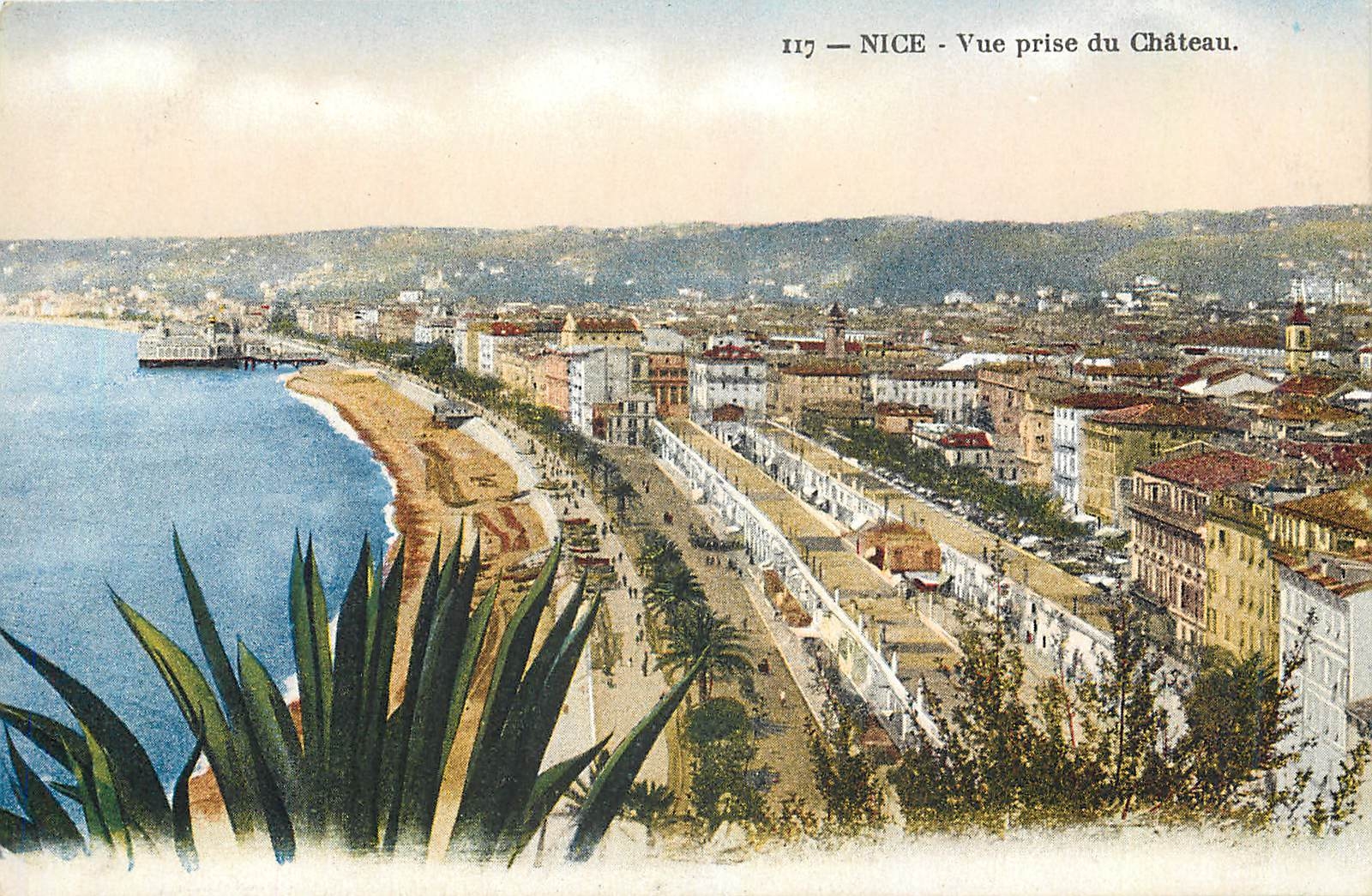 CPA Nice Vue prise du Chateau 
