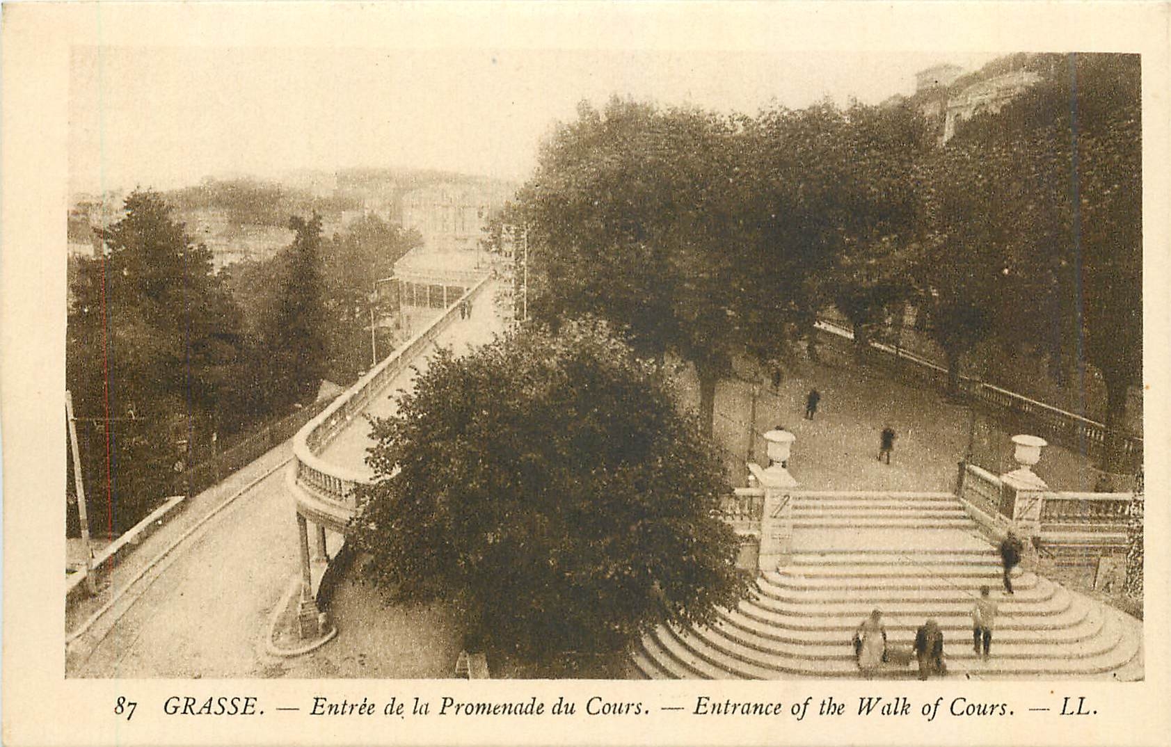 CPA Grasse Entree de la Promenade du Cours 