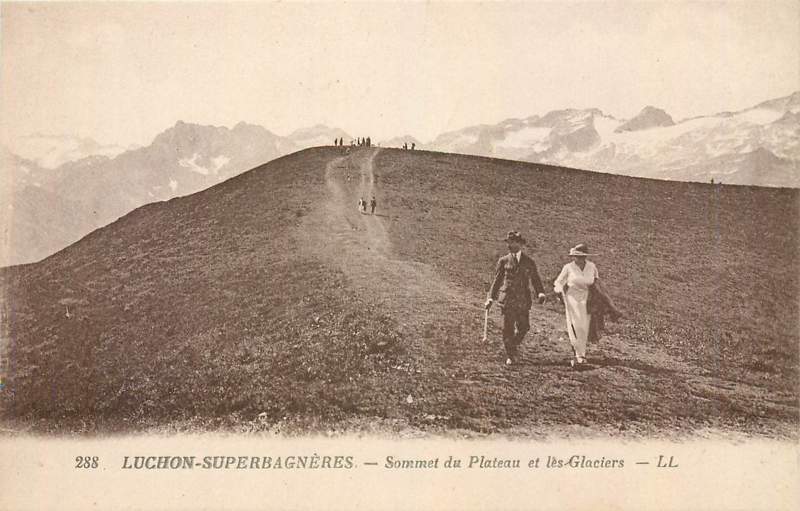 CPA Luchon Superbagneres Sommet du Plateau et les Glaciers 