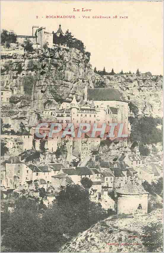 CPA Le Lot Rocamadour Vue Generale de Face 