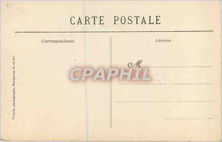 CPA Foret de Senart S et O Beau Chene de la Croix de l'Ermitage  — Back