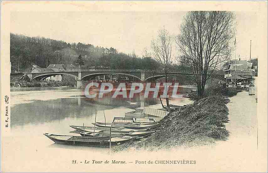 CPA Le Tour de Marne Pont de Chennevieres 
