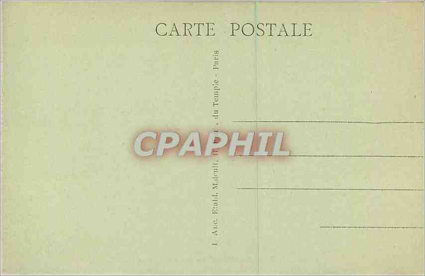 CPA Bois de Vincennes Lac des Minimes  — Rückseite
