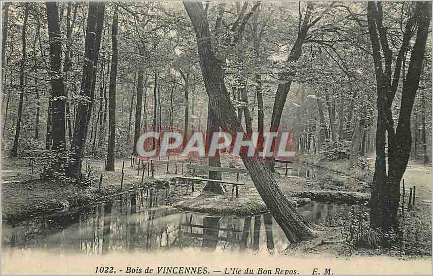 CPA Bois de Vincennes L'Ile du Bon Repos 