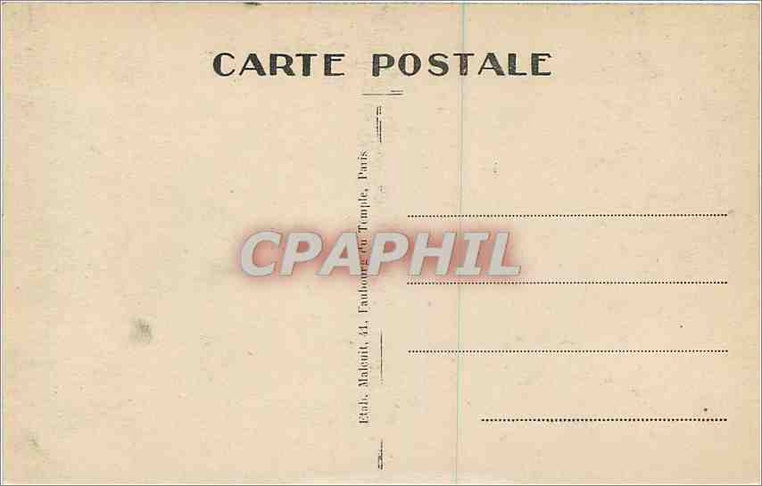 CPA Bois de Vincennes L'Ile du Bon Repos  — Rückseite