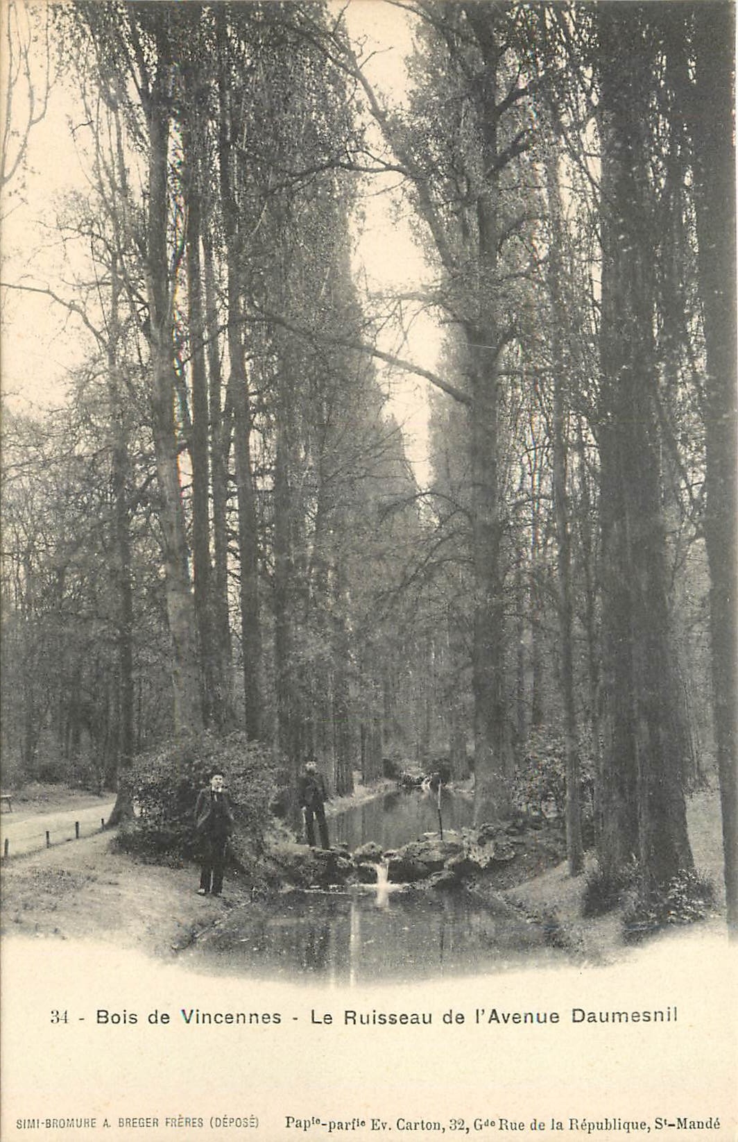 CPA Bois de Vincennes Le Ruisseau de l'Avenue Daumesnil 