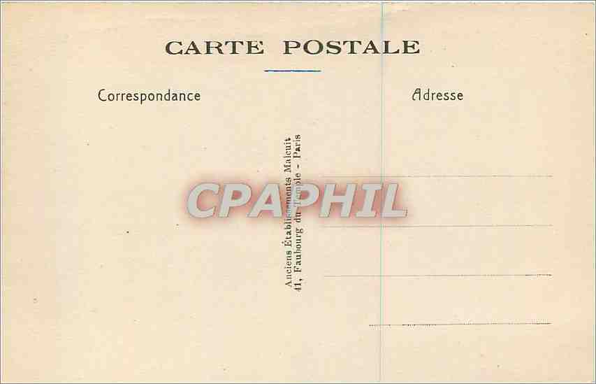 CPA Bois de Vincennes Le Lac Daumesnil et le Temple Grec  — Verso
