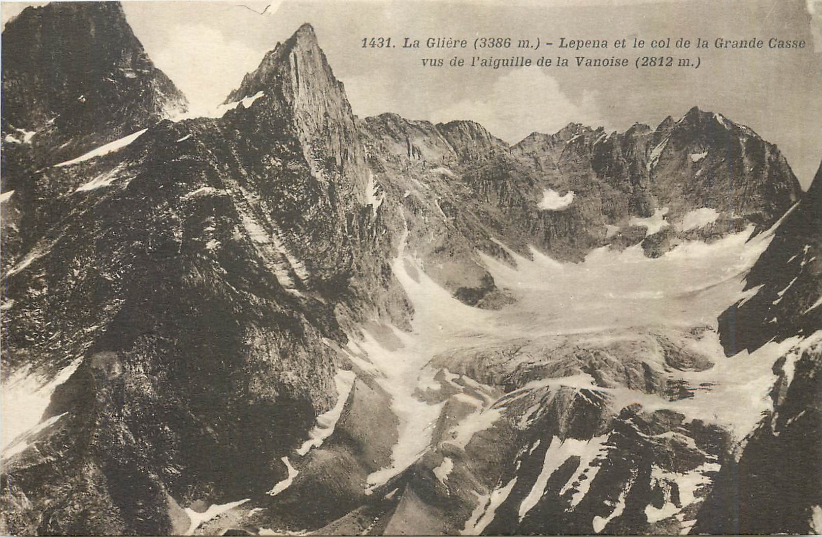 CPA La Gliere Lepena et le col de la Grande Casse vus de l'Aiguille de la Vanoise 