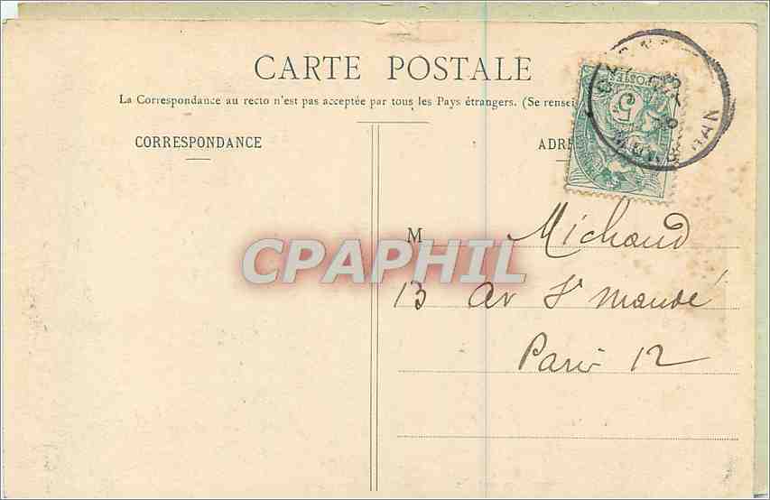 CPA De Parame a Saint Malo La Tour du Bonheur  — Rückseite