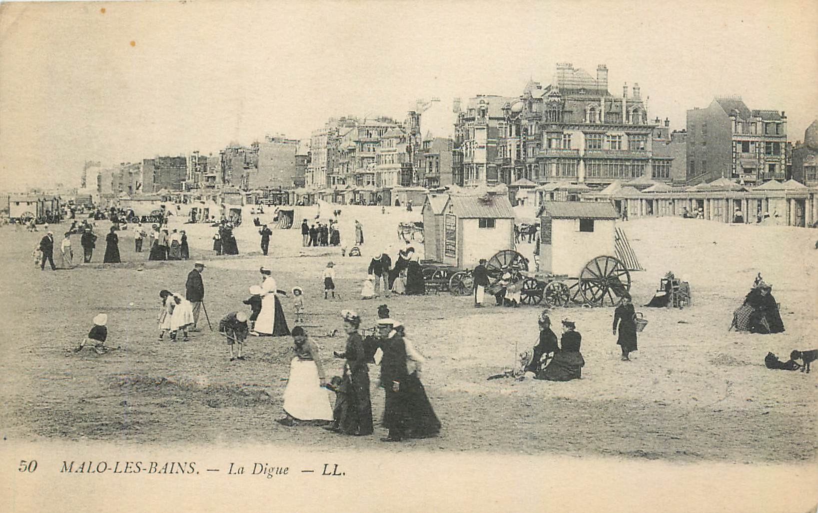 CPA Malo les Bains La Digue 