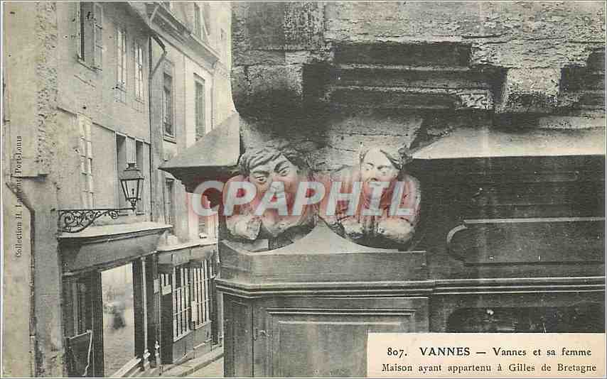CPA Vannes et sa femme 
