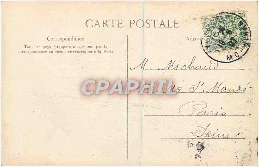 CPA Vannes et sa femme  — Rückseite