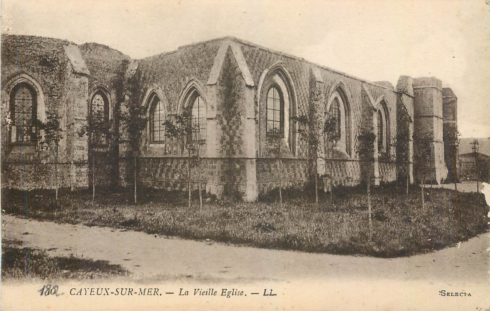 CPA Cayeux sur Mer La Vieille Eglise 