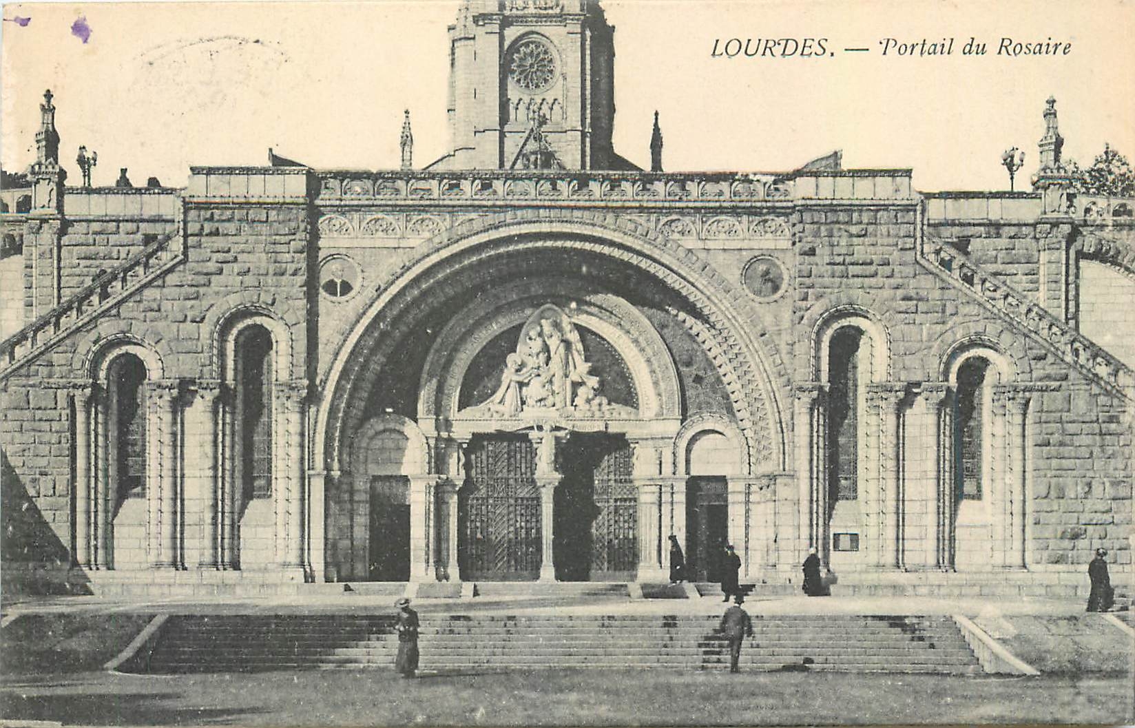 CPA Lourdes Portail du Rosaire 