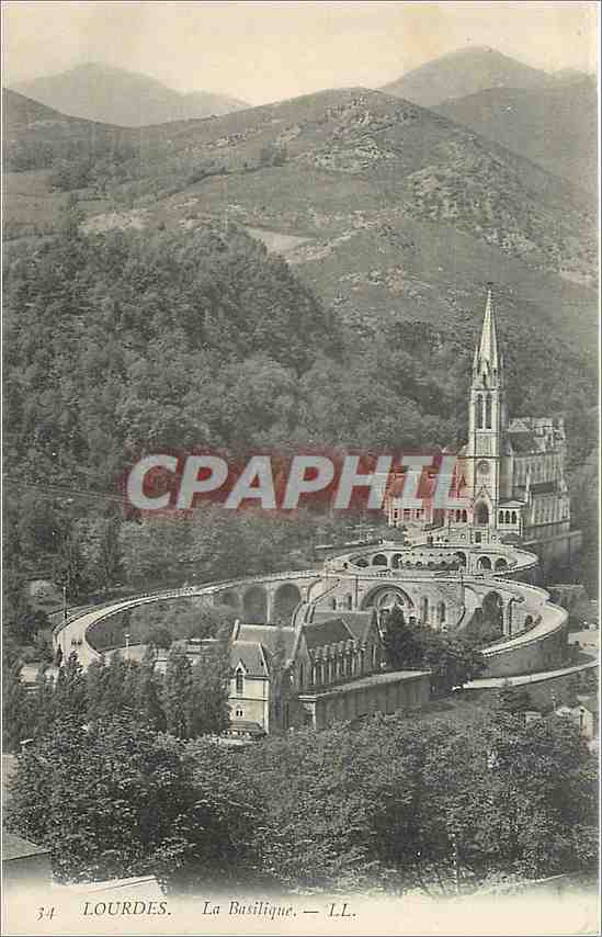 CPA Lourdes La Basilique 