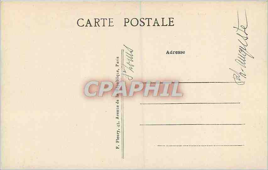 CPA Paris Le Cours de Vincennes et les Colonnes du Trone  — Rückseite