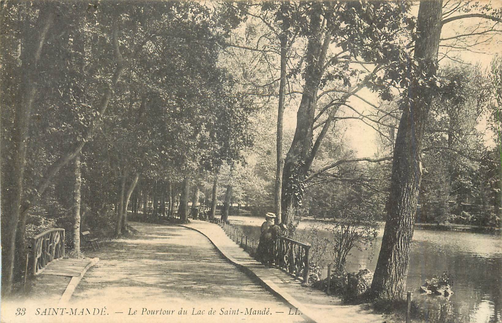 CPA Saint Mande Le Pourtour du Lac de Saint Mande 