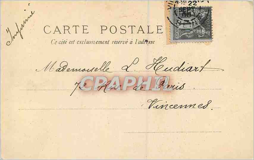 Vincennes - Patineurs sur le lac Daumesnil — E. Le Drevy, 7 rue Chaud-Bernard, Paris — Reverso