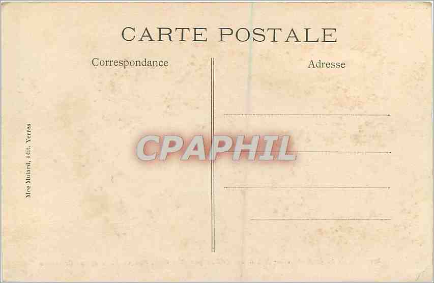 CPA Villeneuve St Georges S O Rue de Paris et rue Cottereau  — Back