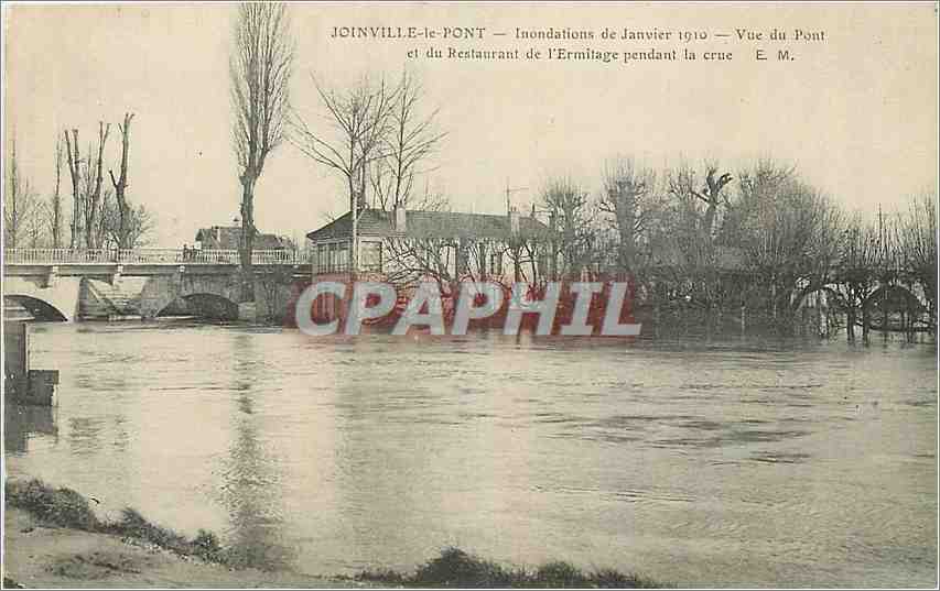 CPA Joinville le Pont Inondation de Janvier 1910 