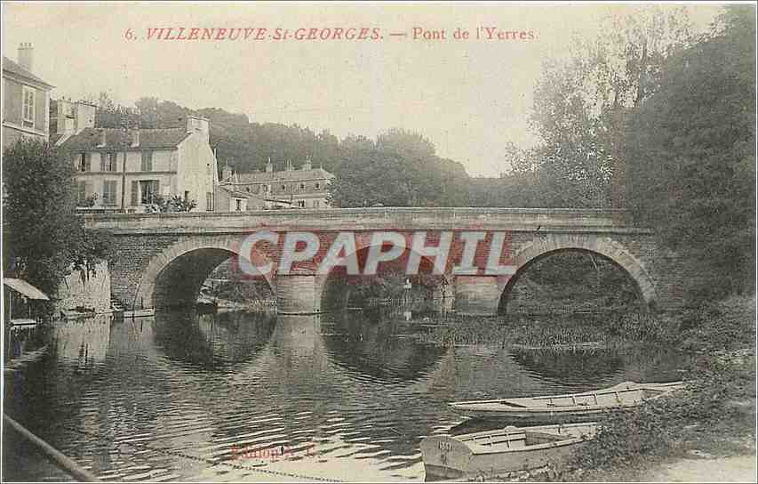 CPA Villeneuve St Georges Pont de l'Yerres 