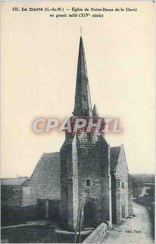 La Clarté (C.-du-N.) — Kirche Notre-Dame de la Clarté aus geschnitztem Granit (14. Jahrhundert) — Edit. Tapy