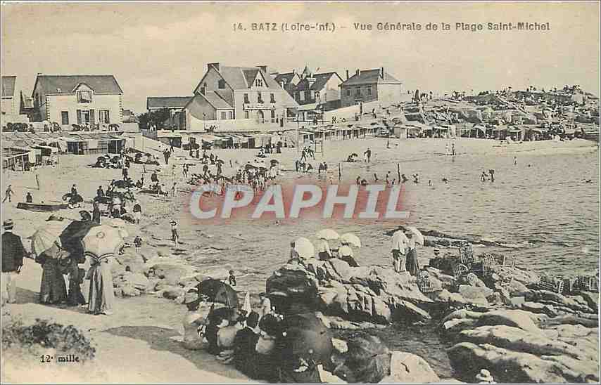 CPA Batz Loire Inf Vue Generale de la Plage Saint Michel 