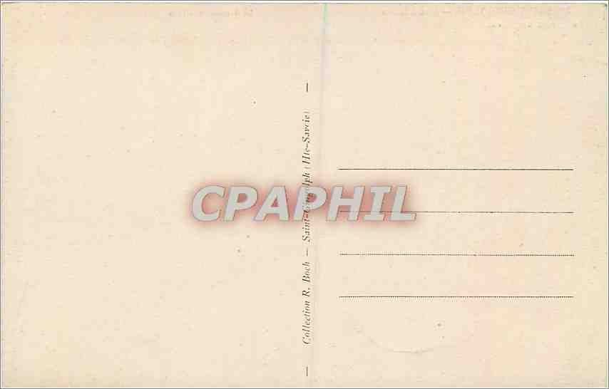 CPA Saint Gingolph Lac Leman Le Creux de Novel Bateau — Verso