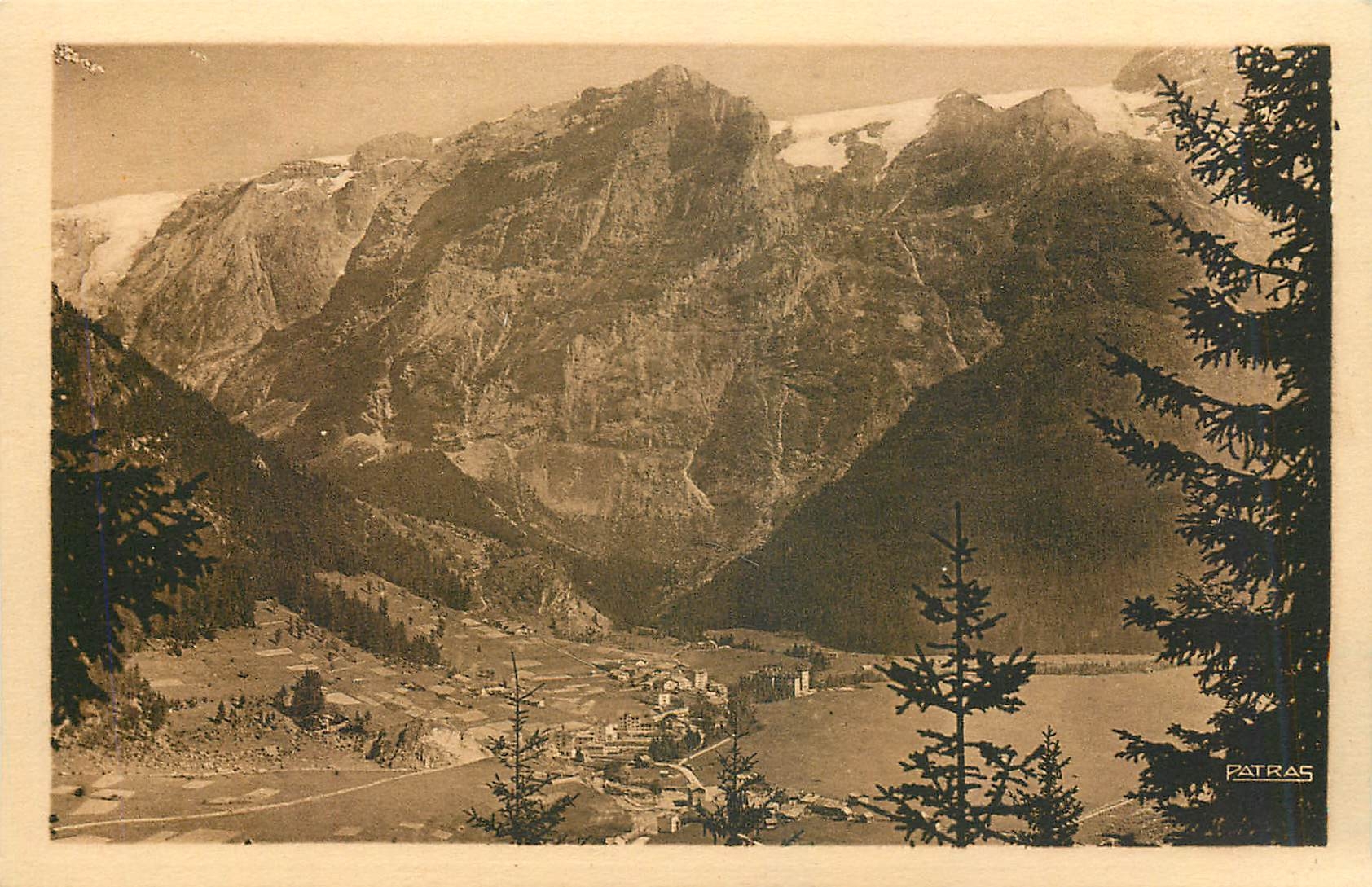 CPA Pralognan la Vanoise Savoie Vue generale des glaciers de la Vanoise 