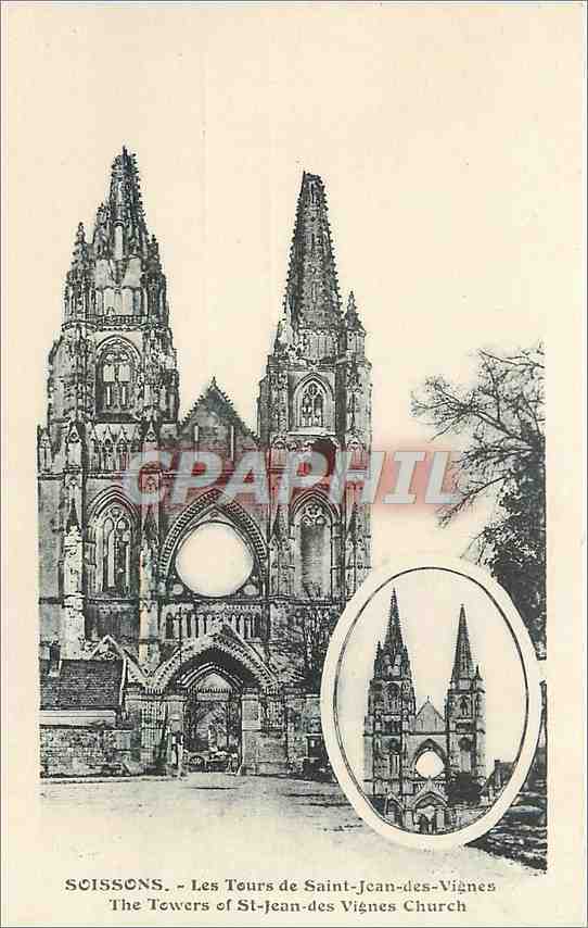 CPA Soissons Les Tours de Saint Jean des Vignes 
