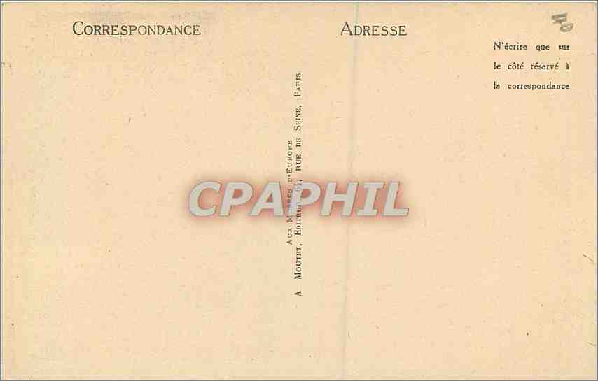 CPA Arras Avant Le Bombardement Hotel de Ville  — Rückseite