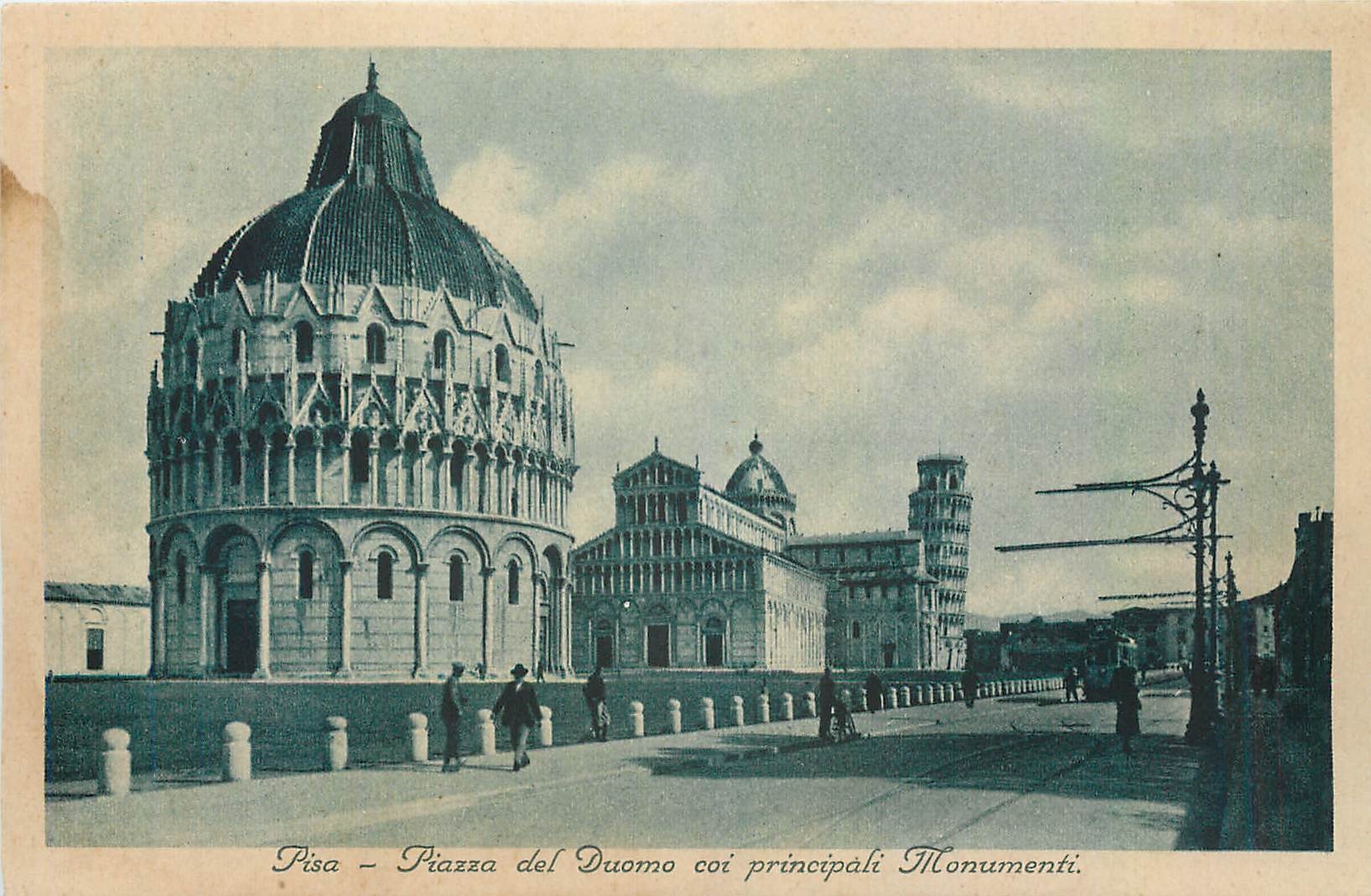 CPA Pisa Piazza del Duomo coi principali Monumenti 