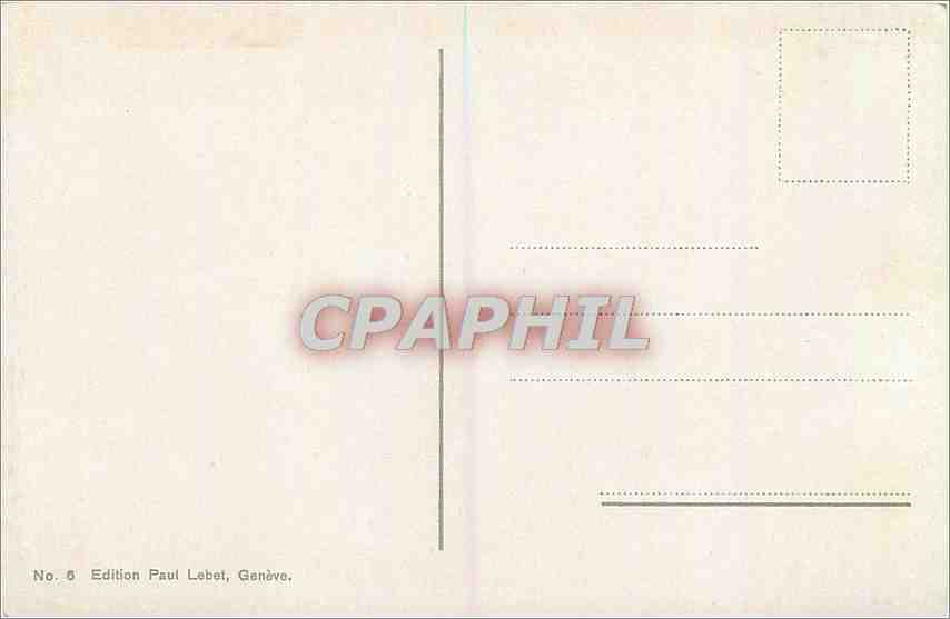 CPA Geneve Le Monument Brunschwig  — Verso