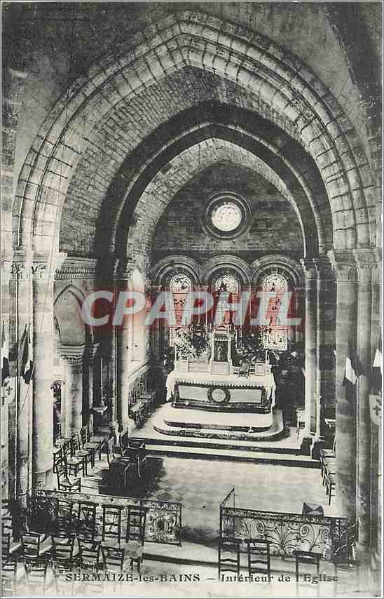 CPA Sermaize les Bains Interieur de l'Eglise 
