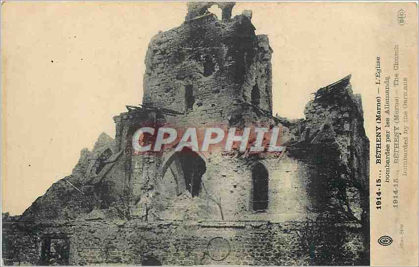 CPA Betheny Marne L'Eglise Militaria