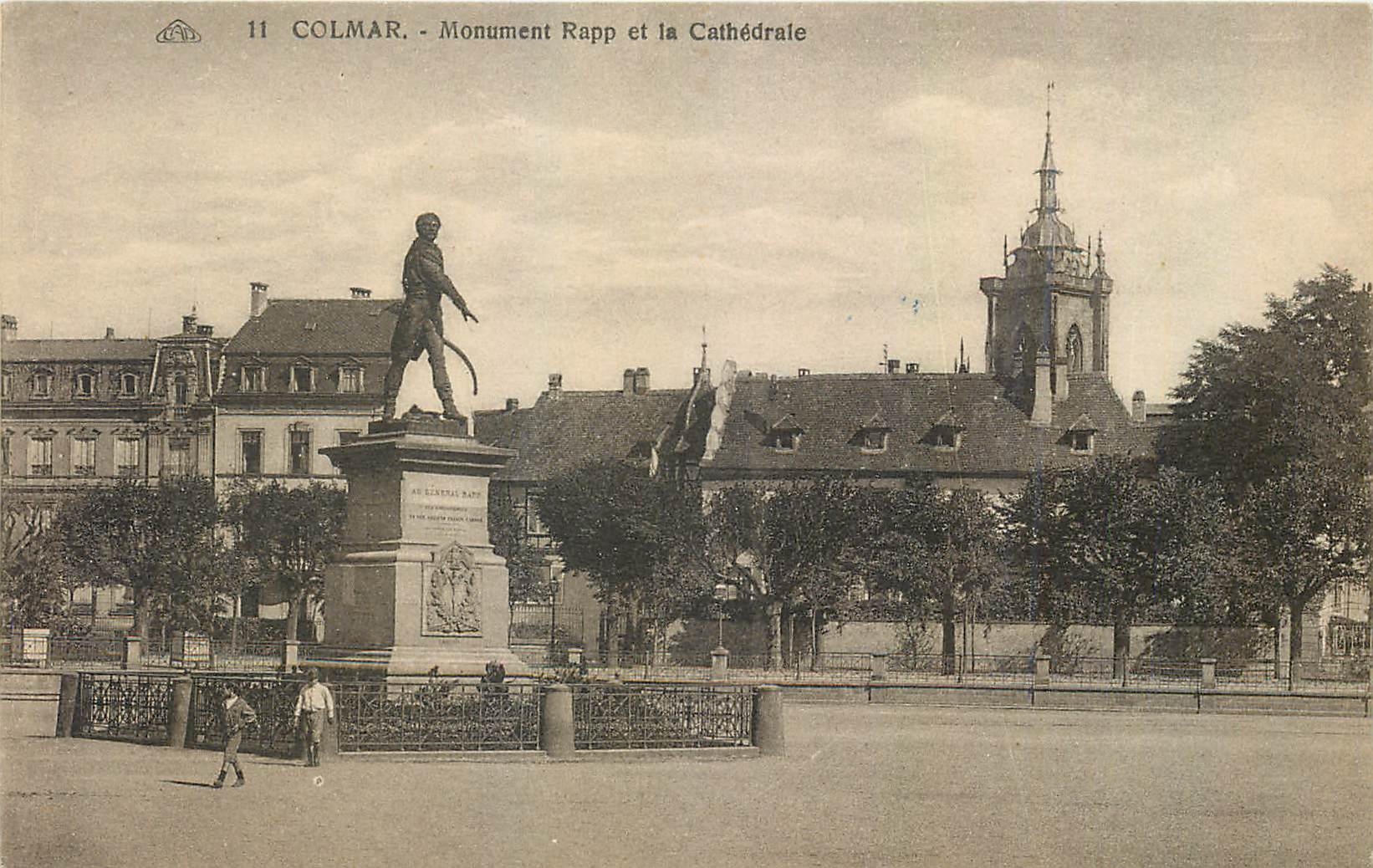 CPA Colmar Monument Rapp et la Cathedrale 
