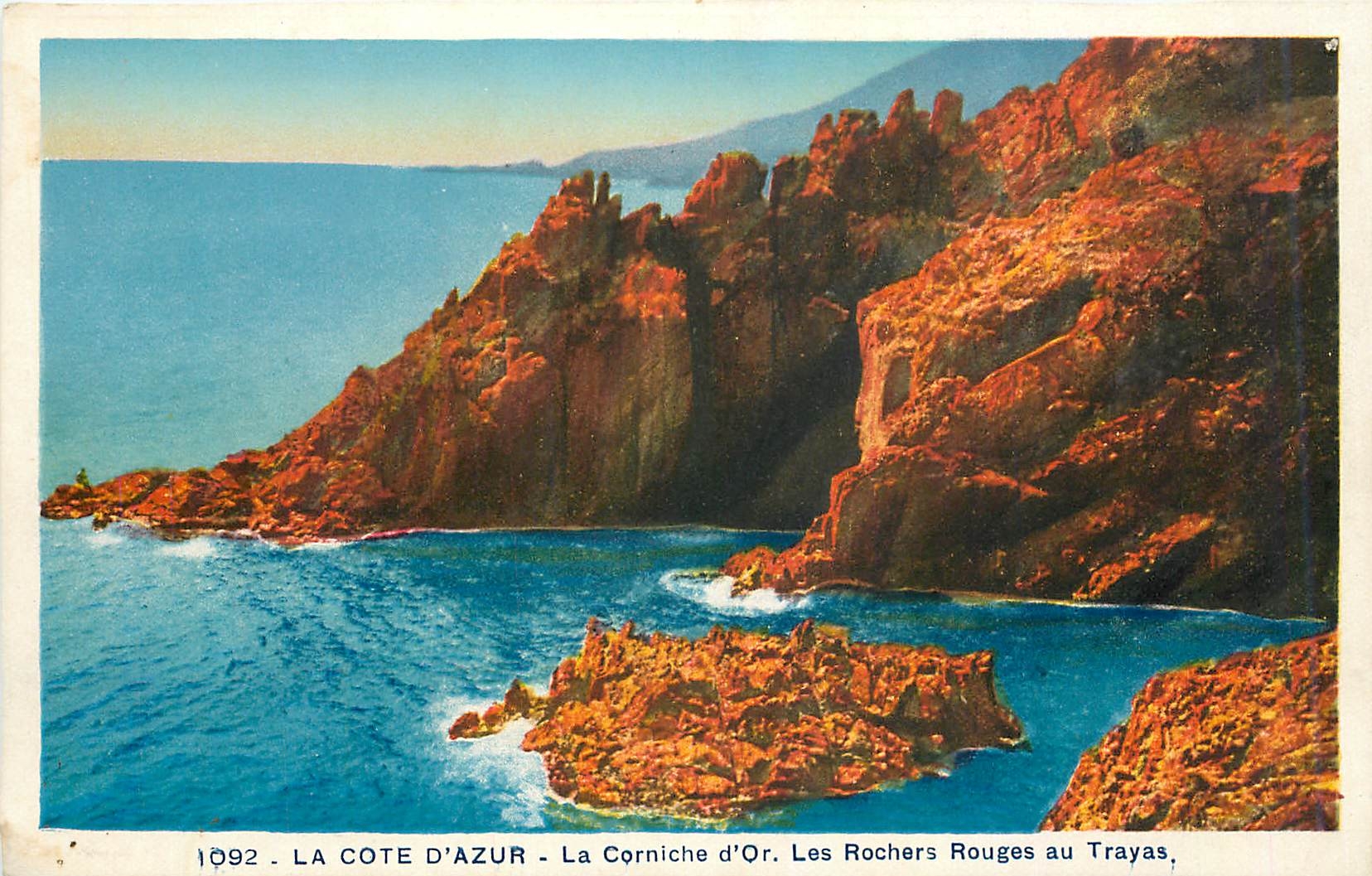 CPA La Cote d'Azur La Corniche d'Or Les Rochers Rouges au Trayas 