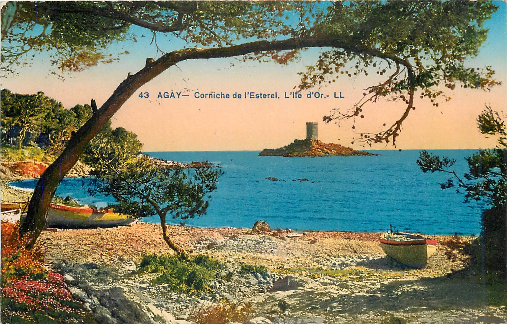 CPA Agay Corniche de l'Esterel L'Ile d'Or 