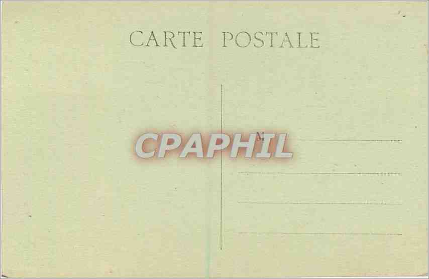 CPA Treigny Yonne La Cathedrale de la Puisaye  — Back