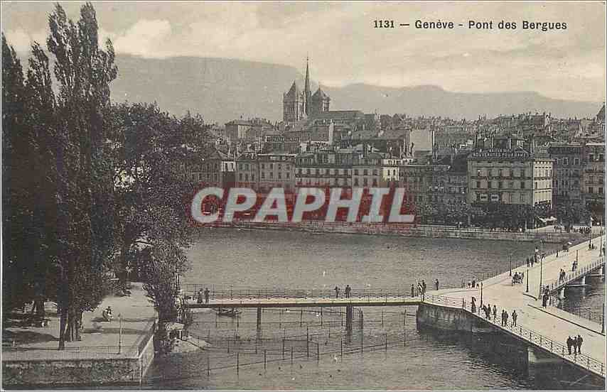 CPA Geneve Pont des Bergues 