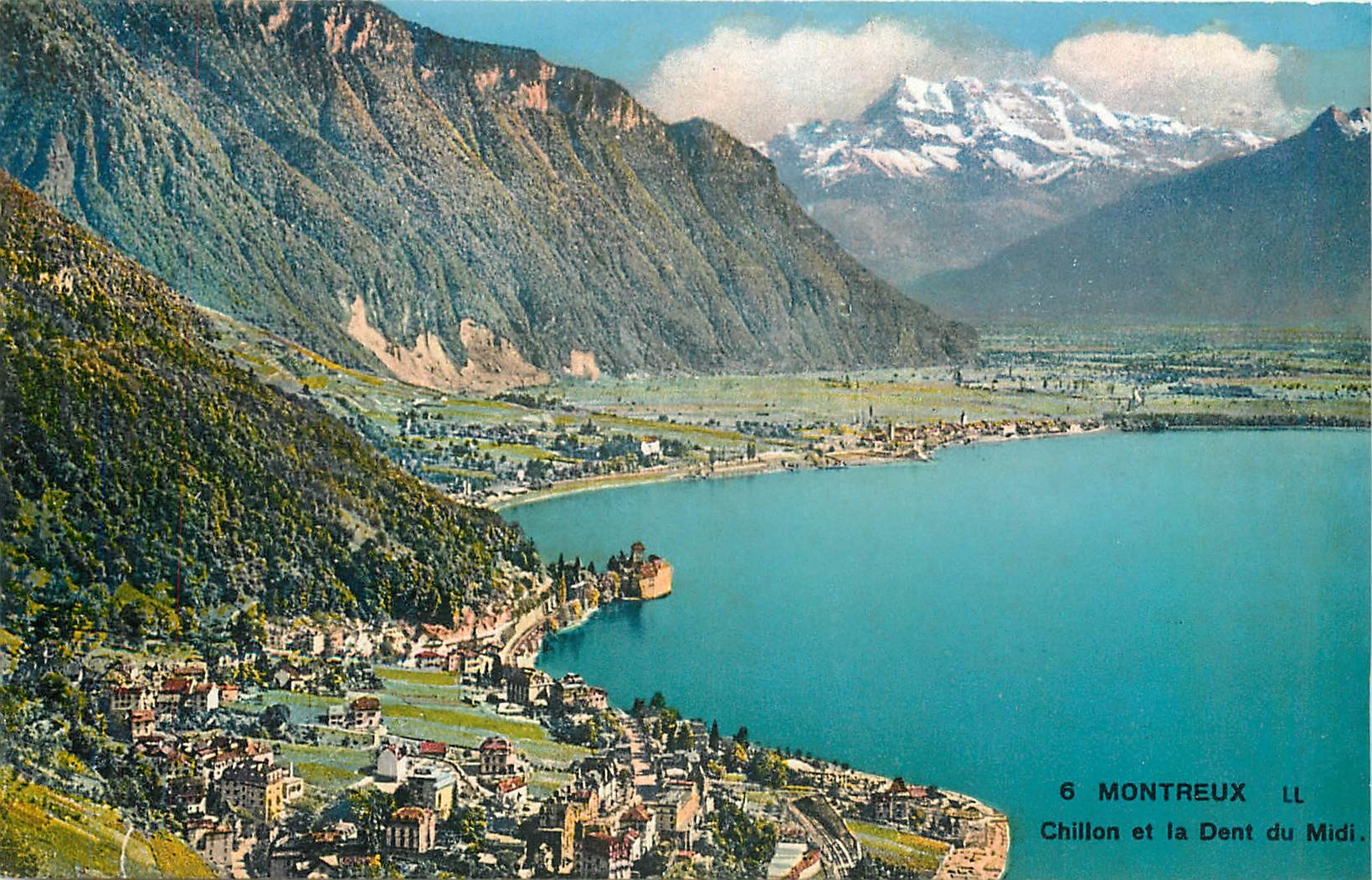 CPA Montreux Chillon et la Dent du Midi 