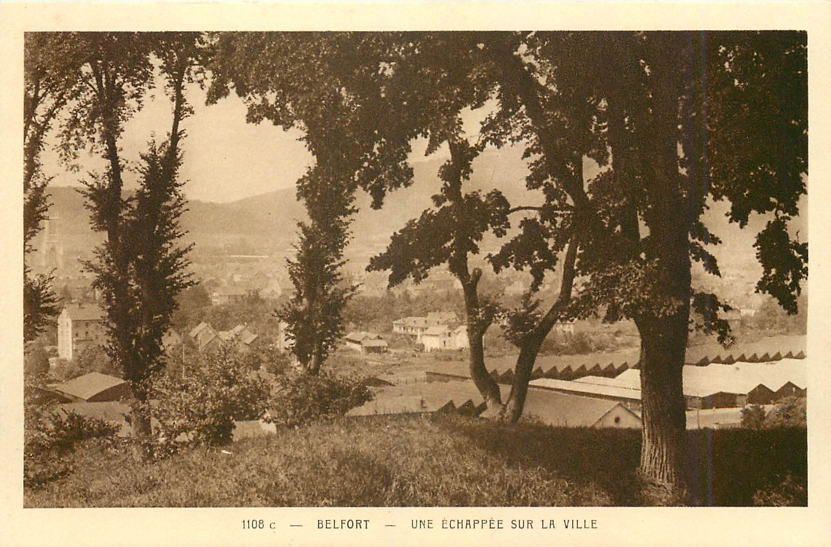 CPA Belfort Une Echappee sur La Ville 