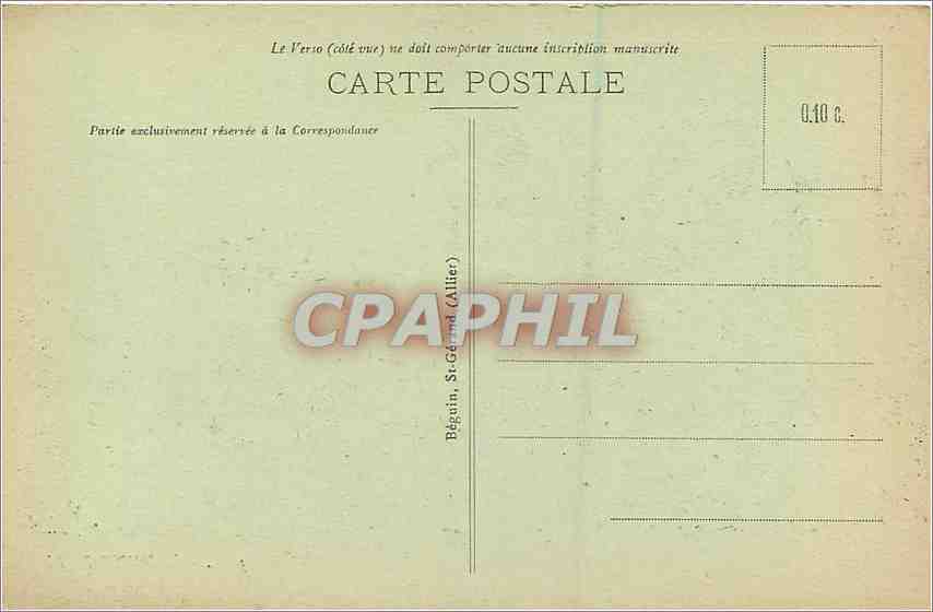 CPA Le Mont Dore Le Capucin  — Verso