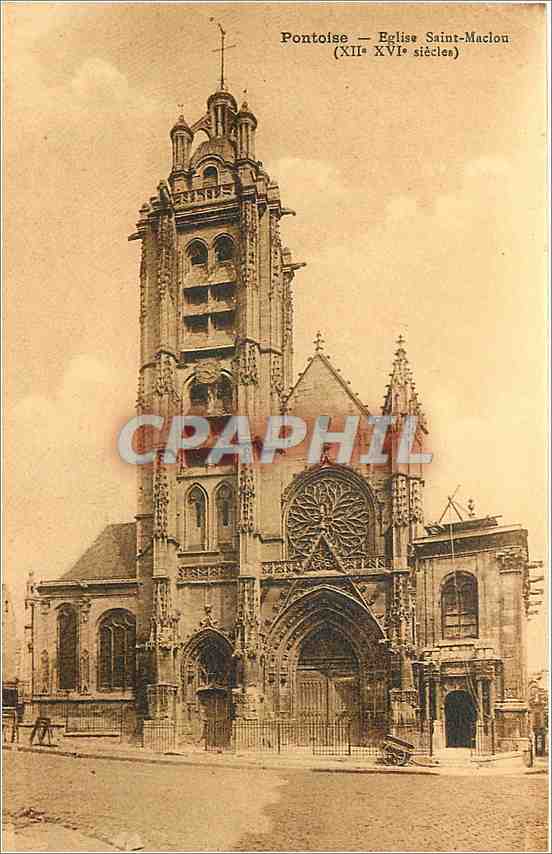 CPA Pontoise Eglise Saint Maclou 