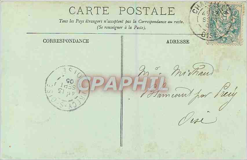 Chantilly — Vue générale, prise de la Route des Lions — LL. — Rückseite